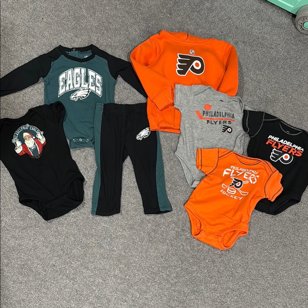 Toddler Philadelphia Eagles & Flyers Bundle